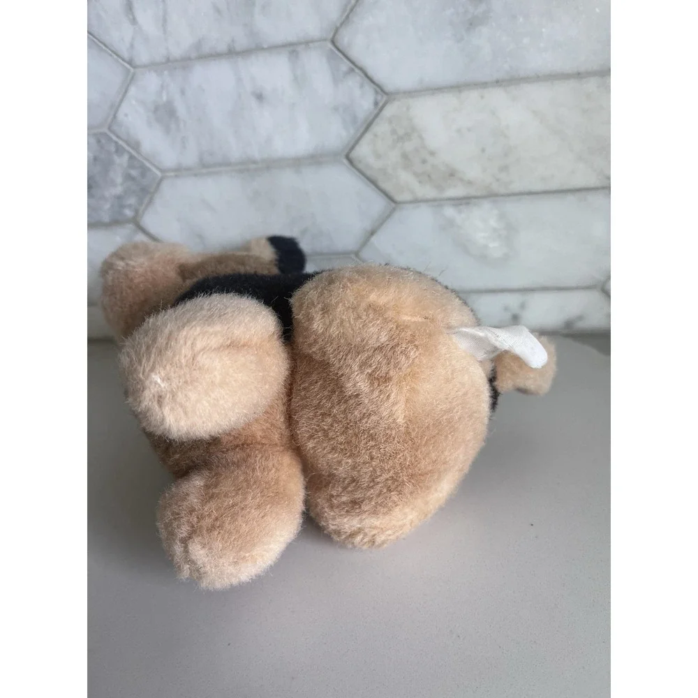 Vintage German Shepard Puppy Stuffed Plush Animal Puppy Dog Small 6